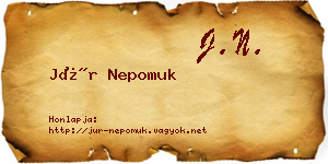 Jür Nepomuk névjegykártya